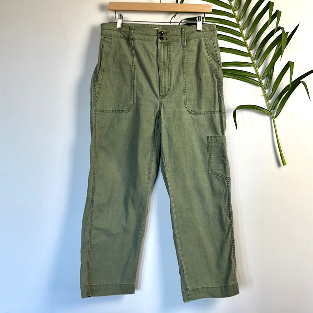 Forest Green Madewell Cropped Cargo Pants 31